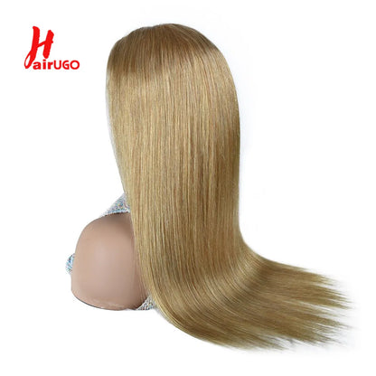 #27 Honey Blonde 13x4 Lace Front Wigs Human Hair Straight 4x4 Lace Closure Wigs Remy Straight Human Hair Wigs For Women HairUGo