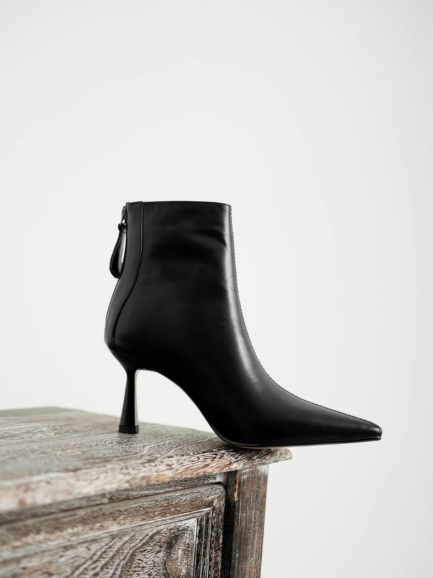 Krazing Pot Big Size 42 Cow Leather Pointed Toe High Heels Chic Design Concise Winter Spring Shoe Dress Warm Wedding Ankle Boots