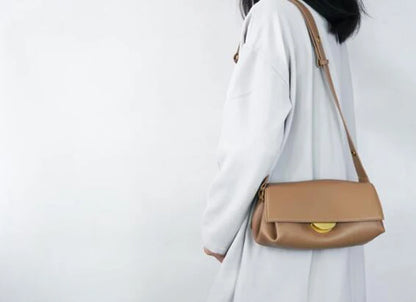 Leather Shoulder Bag for Women, Crossbody Bags, Multi Pockets, Adjustable Strap Purse, Luxury Handbag, Brand Design, Fashion