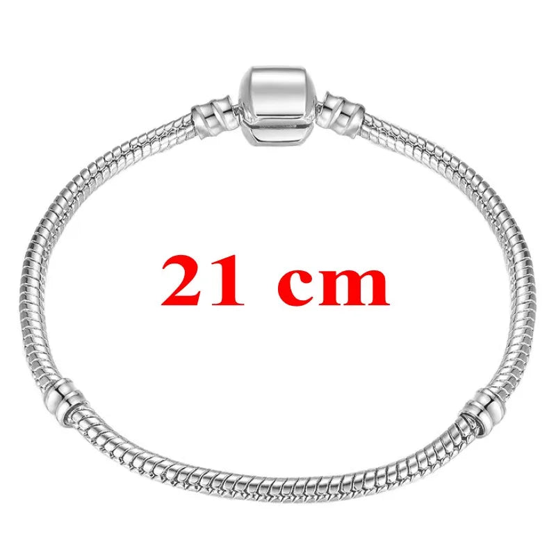 Handmade Original 925 Sterling Silver Necklace Bracelet Jewelry Set Bridal Party Sets Women Charm Bracelet Necklace Fine Jewelry