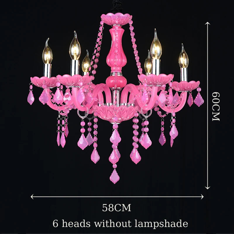 Luxury Green Crystal Chandelier Wedding Parlor Bedroom Villa Hanging Lamp Hotel Restaurant Cafe Bar E14 Candle Pendant Lights