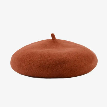 Winter Hats For Women Berets Flat Cap Knit Cashmere Lady Girl Female Painter Solid Soft Adjustable