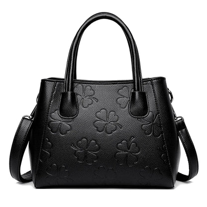 2 Layers Leather Luxury Handbags Women Bags Designer Handbags High Quality Small Casual Tote Bags For Women Shoulder Bag Winter