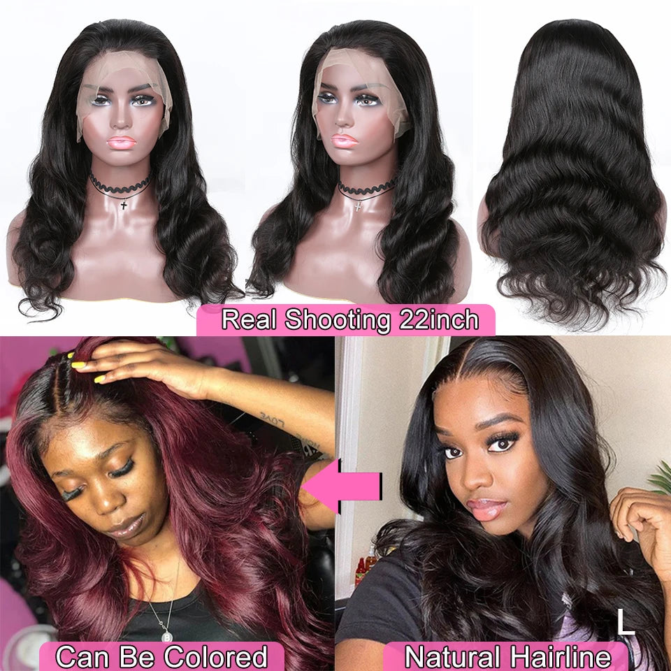 30 Inch Body Wave 13x4 13x6 Hd Transparent Lace Front Human Hair Wigs For Women 5x5 Closure Wig Pre Plucked  Lace Frontal Wig