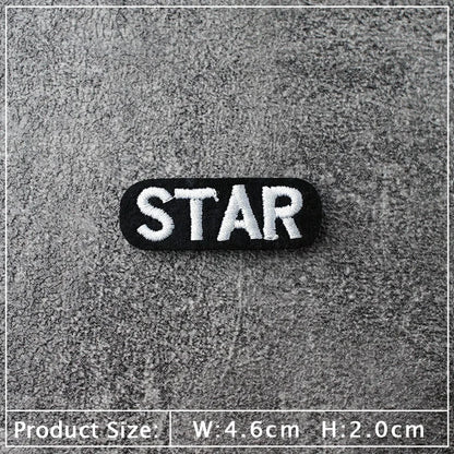 Star Dog Cat Eye Patch Embroidery Applique Ironing Sewing Supplies Decorative Badges For Clothing Accessories Zipper