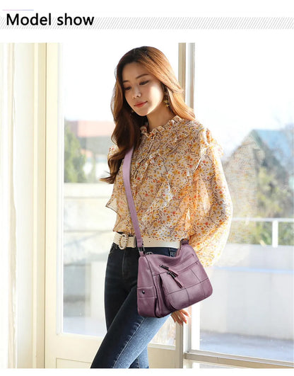 High Quality Leather Luxury Handbags Ladies Bag Designer Shoulder Crossbody Bags For Women 2024 New Bolsa Feminina Sac A Main