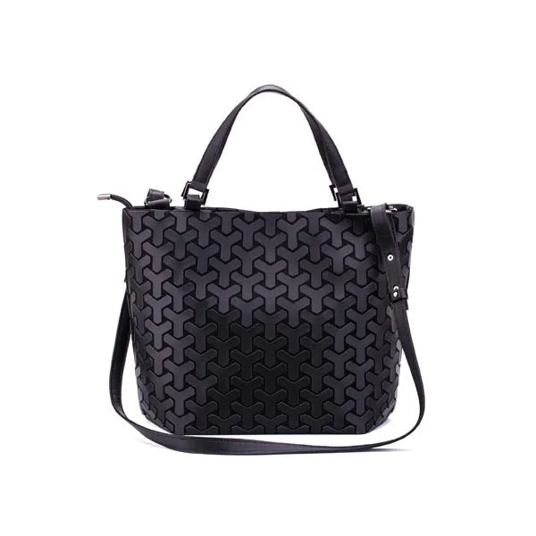 Ladies Luminous Bag Geometric Bags for Women 2024 Quilted Shoulder Bags Laser Plain Folding Female Handbags Bolsa Feminina