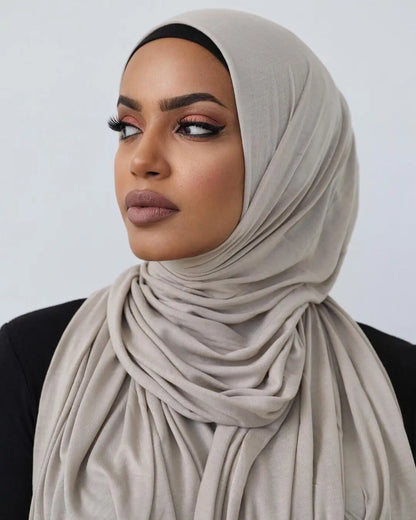 Hot Muslim Fashion Woman Soft Hijabs Scarf Shawl Plain Cotton Jersey Scarves Turban Women Long Shawls Head Wrap Headband Abaya