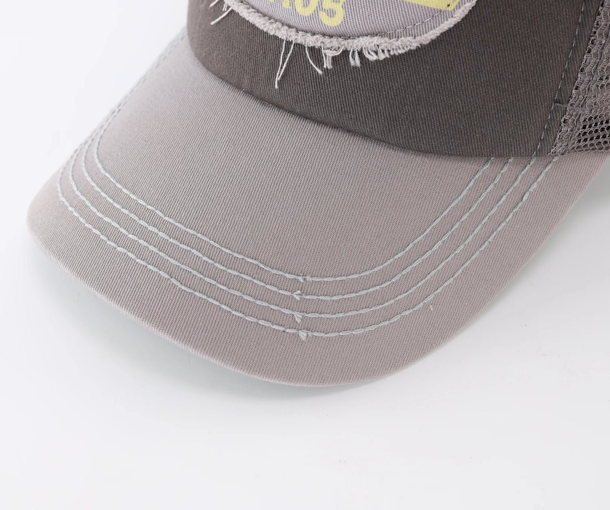 Connectyle Men's Women Vintage Fashion Adjustable Mesh Trucker Hat Outdoor Sport Summer Breathble Sun UV Protection Baseball Cap