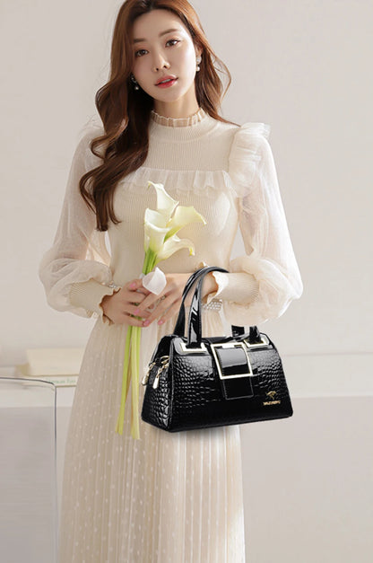 Luxury Designer Handbag Brand Crossbody Bags For Women 2024 New Crocodile Pattern Leather Shoulder Bags Casual Tote Bag Bolsos
