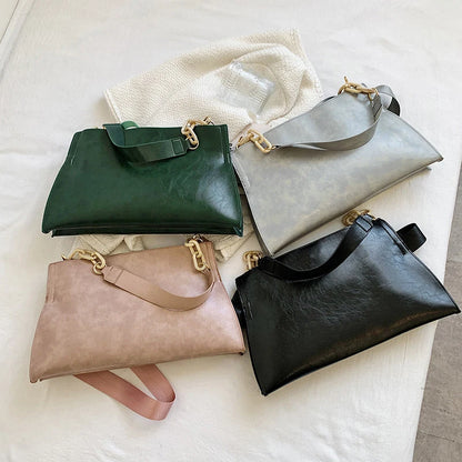 2026 New Design Handbags Women Shoulder Bag Soft Synthetic Leather Crossbody Large Capacity Fashion Female Underarm Bags