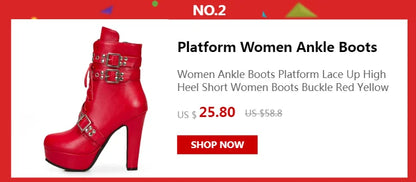 Platform Women's Sandals Summer Shoes White Red Black High Heels Ankle Strap Flip Flops Wedding Party Shoes Large Size 45 50
