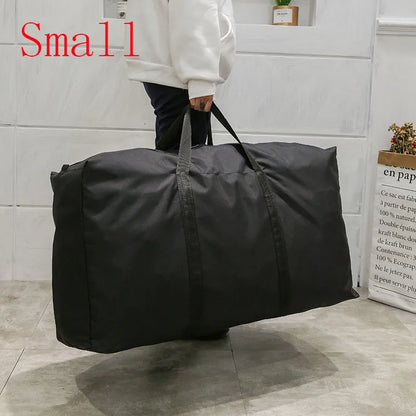 Unisex Thin Folding Luggage Bag Big Capacity Wearable Duffle Bag Casual Light Men Handbag Weekender Oxford Clothing Storage Bags