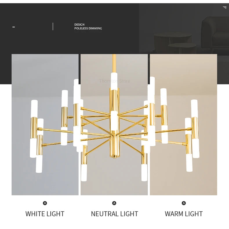 Lights For Living Room Dining Room Nordic Pendant Light Modern Ceiling Chandeliers Bedroom Decoration Lamp Gloden Light Fixrurn
