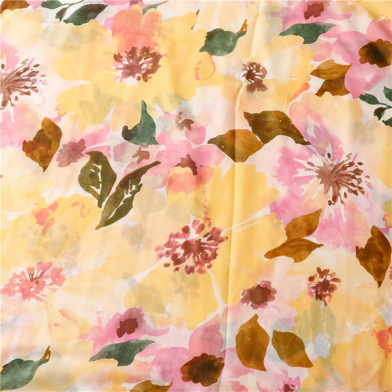 2026 Luxury Brand Ink Painting Floral Tassel Viscose Shawl Scarf Lady High Quality Pashmina Hijab and Wraps Foulard Muslim Sjaal