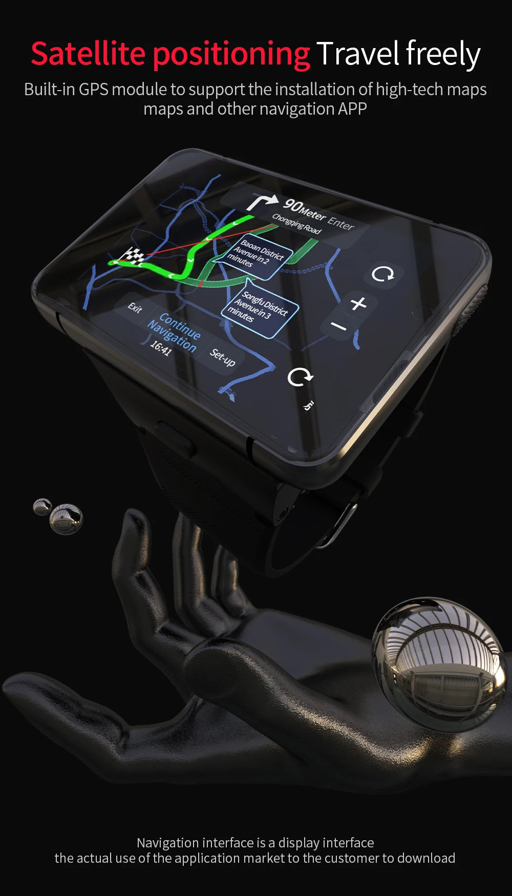 LOKMAT APPLLP MAX-NEW 4G LTE Smartwatch 2.8" Touch Screen WiFi Dual Camera Video Call Heart Rate Monitor Smart Watch for Android