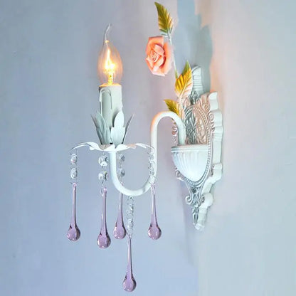 Pink Rose Wedding Chandelier Lighting Restaurant Chandeliers Crystal Lamp Ceiling Bedroom Chandelier Modern Lustre Crystal Light