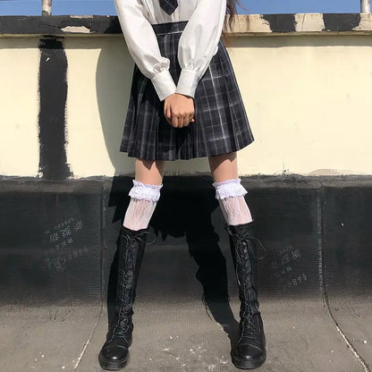 Japan Preppy Style Women's Navy Blue Coat Set Kawaii High School Class Girl Student Uniform Cute JK Blazer Clothing for Autumn