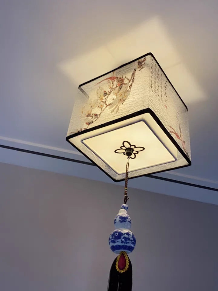 Classical Simple Chinese Style Ceiling Lights Round Square Led Ceiling Light Fixtures Morden Home Decor for Living Room Lights
