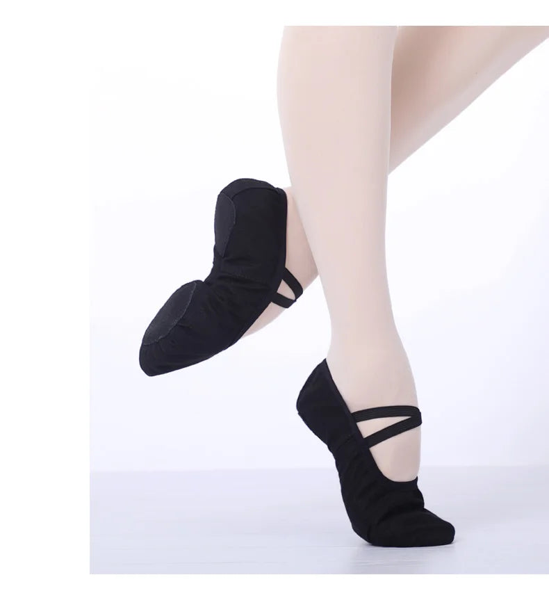 Girls Ballet Shoes for Woman Ballerina Shoes Ballet Flats Women Canvas Soft Sole Dance Slippers Children Practise Dance Shoes