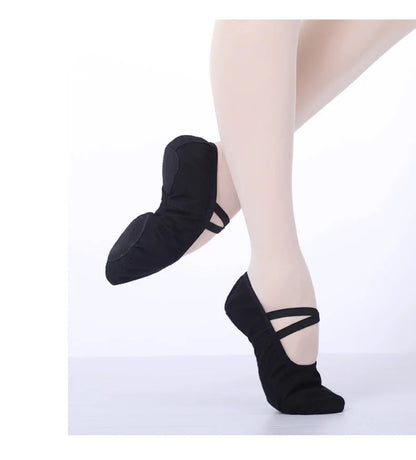 Girls Ballet Shoes for Woman Ballerina Shoes Ballet Flats Women Canvas Soft Sole Dance Slippers Children Practise Dance Shoes