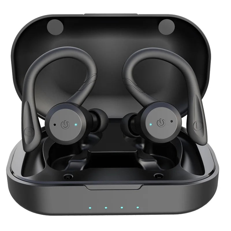 20 Hours Play Time Swimming Waterproof Bluetooth Earphone Dual Wear Style Sport Wireless Headset TWS IPX7 Earbuds Stereo
