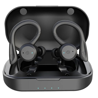 20 Hours Play Time Swimming Waterproof Bluetooth Earphone Dual Wear Style Sport Wireless Headset TWS IPX7 Earbuds Stereo