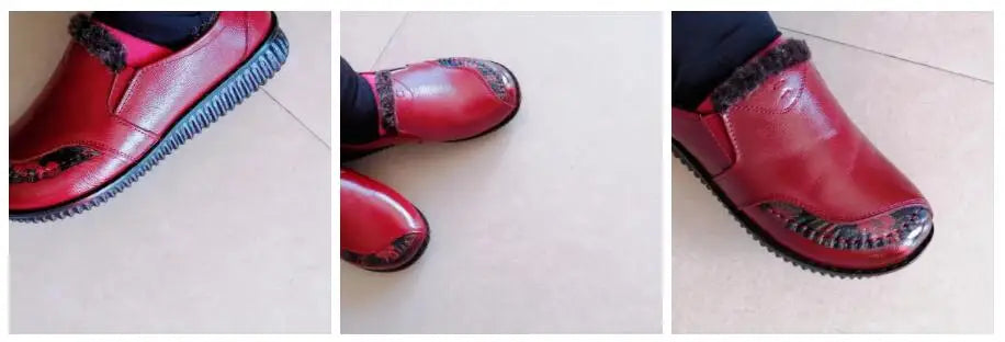 Genuine Leather Ballet Flats Shoes Women Vintage Luxury High Quality Loafers Women's Moccasins Casual Elegant Ladies Wide Shoes