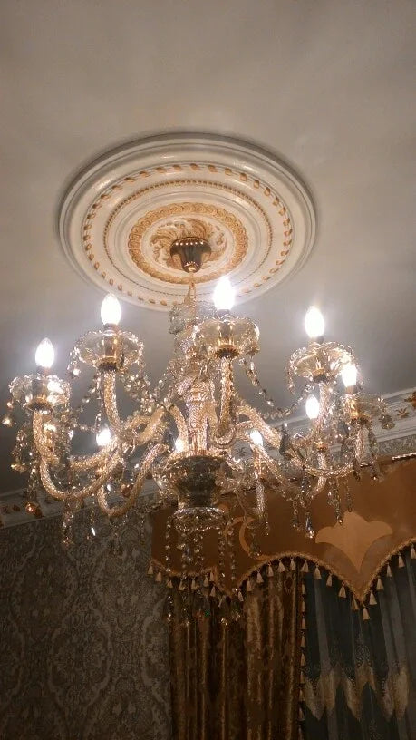 Modern Crystal Led Chandelier Cognic/TR GOLD/Silver K9 Large 6/8/10/15/18 Arm Living Room Lustres De Cristal Lighting Fixture