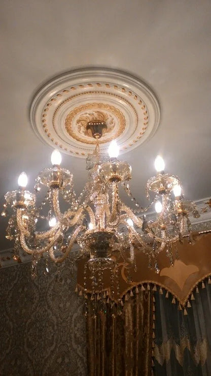 Modern Crystal Led Chandelier Cognic/TR GOLD/Silver K9 Large 6/8/10/15/18 Arm Living Room Lustres De Cristal Lighting Fixture