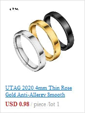 UTAG Smart Sensor Body Temperature Ring Stainless Steel Fashion Display Real-time Temperature Test Finger Rings
