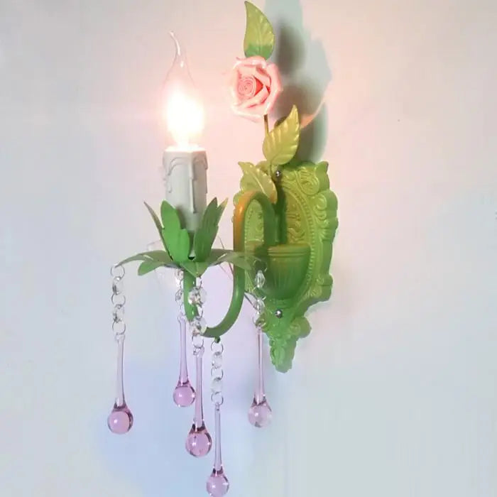 Pink Rose Wedding Chandelier Lighting Restaurant Chandeliers Crystal Lamp Ceiling Bedroom Chandelier Modern Lustre Crystal Light