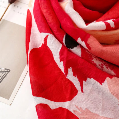 2026 Luxury Brand Ink Painting Floral Tassel Viscose Shawl Scarf Lady High Quality Pashmina Hijab and Wraps Foulard Muslim Sjaal