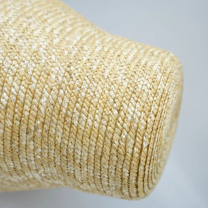 Handmade Summer Hats For Women Ladies Sun Hat Ribbon Bowknot Beige Straw Hat Adjuatble Beach Hat Wide Brim Kentucky Derby Hat