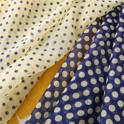2020 New Fashion Print Summer Women cotton Scarf Polka Dot Beach Hijab Shawls and Wraps Female Foulard Echarpe Designer Bandana