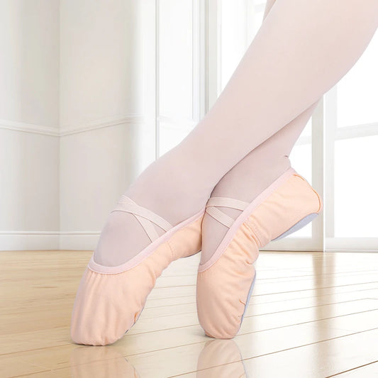 Girls Ballet Shoes for Woman Ballerina Shoes Ballet Flats Women Canvas Soft Sole Dance Slippers Children Practise Dance Shoes