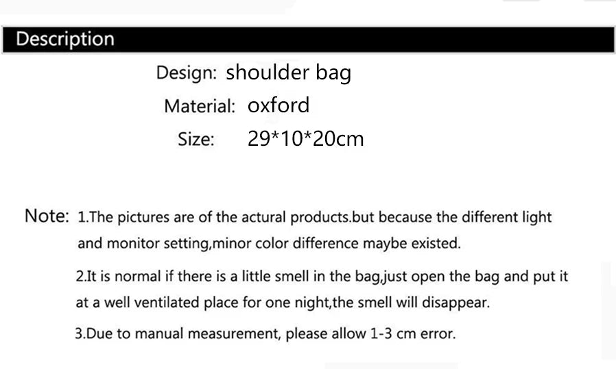 Women's Crossbody Bag Waterproof Nylon Oxford Shoulder Messenger Bags Casual Large Capacity Handbag Ladies Travel Shopping Tote