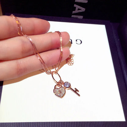 Korean Fashion Exquisite Luxury Lady Bracelets Buckle AAA Top Quality Bangles Shine Women Trend Charm Jewelry Romantic Pendant