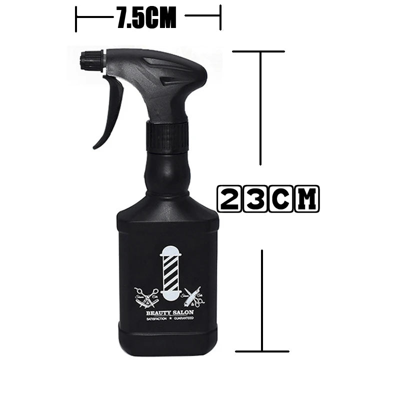 Black Hairdresser Spray Bottle Hair Moisturizing Kettle Salon Retro Oil Head Hairstyle Spray Bottles Hairdressing Tool