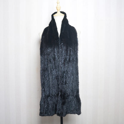 2026 Lady Luxury Authentic Mink Fur Shawl Scarf Winter 100%Natural Mink Fur Real Scarf Shawl Fashion Genuine Mink Fur Ponchos