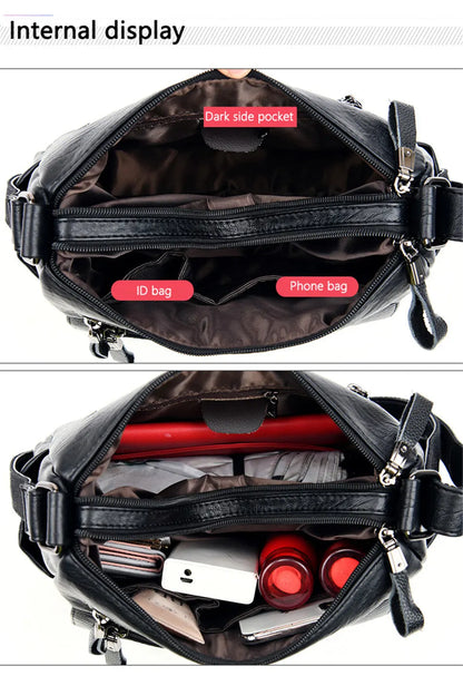High Quality Leather Luxury Handbags Ladies Bag Designer Shoulder Crossbody Bags For Women 2024 New Bolsa Feminina Sac A Main