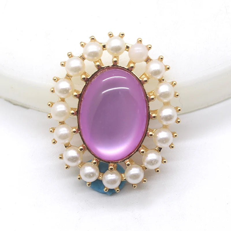 Exquisite 10pcs/set alloy metal pearl DIY jewelry accessories rhinestone crystal wedding invitation clothing artwork