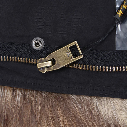 Maomaokong 2026 New Natural Fur Lining Real Fur Coat Winter Jacket Women Raccoon Fur Collar Warm Thick Parkas Female Clothing
