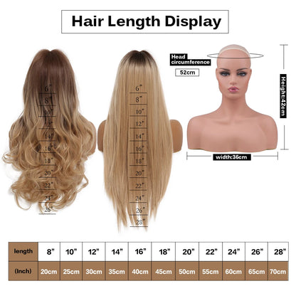 EASIHAIR Lace Front Hair Wigs Brown Long Straight Synthetic Lace Wigs for Black Women Daily Cosplay Party Heat Resistant Fibers