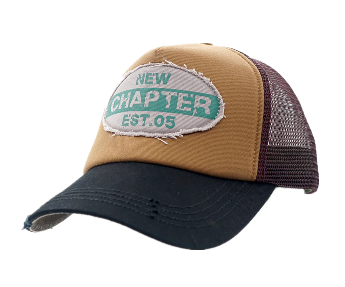 Connectyle Men's Women Vintage Fashion Adjustable Mesh Trucker Hat Outdoor Sport Summer Breathble Sun UV Protection Baseball Cap