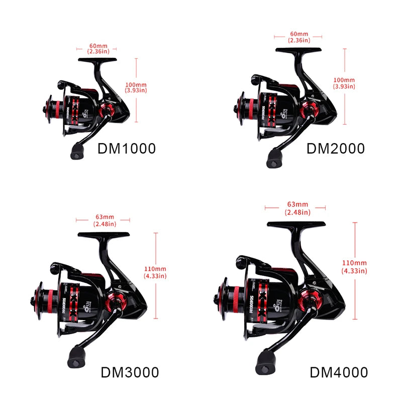 PROBEROS Spinning Reel 9-23KG Max Drag Fishing Reel 1000-8000 Series CNC Mechine Fishing Wheel Metal Spool Saltwater Carp Reel