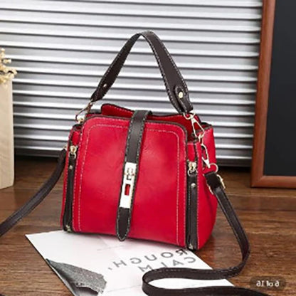 New Arrival PU Leather Bucket Shoulder Bags for Women Solid Color Crossbody Small Handbag Zipper Phone Purse Messenger Bag Pouch