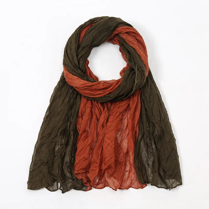 Spain Lovely Polka Floral Crinkle Viscose Shawl Scarf Lady Soft Thin Beach Wrap Pashmina Stole Bufandas Muslim Hijab 175*85Cm