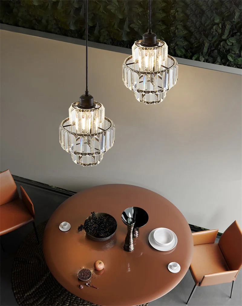 Modern Pendant Lights Luxury Led Crystal Ceiling Lamp Nordic Design Chandelier Bedroom Dining Room Table Kitchen Island Decor