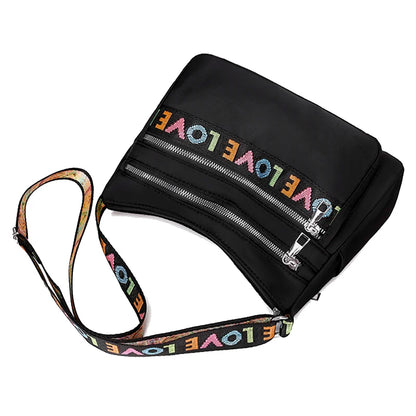Women's Crossbody Bag Waterproof Nylon Oxford Shoulder Messenger Bags Casual Large Capacity Handbag Ladies Travel Shopping Tote